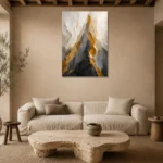 Premium Wall Art Dikey Html Edition – BLACKGOLDNW2005 presented in a sophisticated home setting
