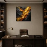 Premium Wall Art Kare Html Edition – BLACKGOLDNW2008 displayed in a contemporary gallery-inspired room
