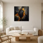 Premium Wall Art Kare Html Edition – BLACKGOLDNW2009 styled in a refined neutral interior