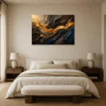 Premium Wall Art Yatay Html Edition – BLACKGOLDNW2010 showcased in an elegant minimalist interior