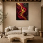Premium Wall Art Dikey Html Edition – BLACKGOLDNW2013 presented in a sophisticated home setting