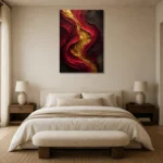 Premium Wall Art Dikey Html Edition – BLACKGOLDNW2013 showcased in an elegant minimalist interior