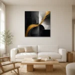 Premium Wall Art Kare Html Edition – BLACKGOLDNW2018 styled in a refined neutral interior