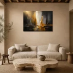 Premium Wall Art Yatay Html Edition – BLACKGOLDNW2019 presented in a sophisticated home setting