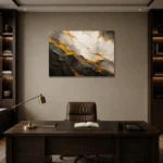 Premium Wall Art Yatay Html Edition – BLACKGOLDNW2021 displayed in a contemporary gallery-inspired room