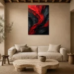 Premium Wall Art Dikey Html Edition – BLACKGOLDNW2022 presented in a sophisticated home setting