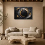 Premium Wall Art Yatay Html Edition – BLACKGOLDNW2030 presented in a sophisticated home setting
