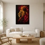 Premium Wall Art Dikey Html Edition – BLACKGOLDNW2038 styled in a refined neutral interior
