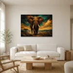 Premium Wall Art Yatay Html Edition – BLACKGOLDNW2040 styled in a refined neutral interior