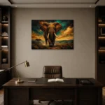 Premium Wall Art Yatay Html Edition – BLACKGOLDNW2040 displayed in a contemporary gallery-inspired room