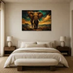 Premium Wall Art Yatay Html Edition – BLACKGOLDNW2040 showcased in an elegant minimalist interior