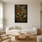 Premium Wall Art Dikey Html Edition – BLACKGOLDNW2044 styled in a refined neutral interior