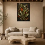 Premium Wall Art Dikey Html Edition – BLACKGOLDNW2044 presented in a sophisticated home setting