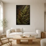 Premium Wall Art Dikey Html Edition – BLACKGOLDNW2045 styled in a refined neutral interior