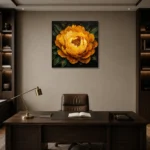Premium Wall Art Kare Html Edition – BLACKGOLDNW2046 displayed in a contemporary gallery-inspired room