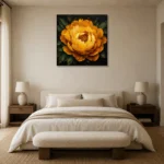 Premium Wall Art Kare Html Edition – BLACKGOLDNW2046 showcased in an elegant minimalist interior
