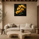 Premium Wall Art Kare Html Edition – BLACKGOLDNW2047 presented in a sophisticated home setting