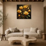 Premium Wall Art Kare Html Edition – BLACKGOLDNW2048 presented in a sophisticated home setting