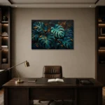 Premium Wall Art Yatay Html Edition – BLACKGOLDNW2049 displayed in a contemporary gallery-inspired room