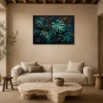 Premium Wall Art Yatay Html Edition – BLACKGOLDNW2049 presented in a sophisticated home setting