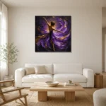 Premium Wall Art Kare Html Edition – BLACKGOLDNW2056 styled in a refined neutral interior