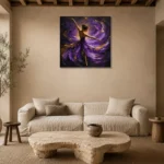 Premium Wall Art Kare Html Edition – BLACKGOLDNW2056 presented in a sophisticated home setting