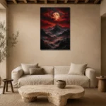 Premium Wall Art Yatay Html Edition – BLACKGOLDNW2060 presented in a sophisticated home setting
