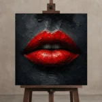 Premium Wall Art Kare Html Edition – BLACKGOLDNW2064 displayed on a studio easel