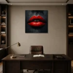 Premium Wall Art Kare Html Edition – BLACKGOLDNW2064 displayed in a contemporary gallery-inspired room