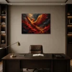 Premium Wall Art Yatay Html Edition – BLACKGOLDNW2068 displayed in a contemporary gallery-inspired room