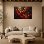 Premium Wall Art Yatay Html Edition – BLACKGOLDNW2068 presented in a sophisticated home setting