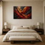 Premium Wall Art Yatay Html Edition – BLACKGOLDNW2068 showcased in an elegant minimalist interior