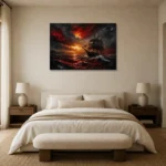 Premium Wall Art Yatay Html Edition – BLACKGOLDNW2069 showcased in an elegant minimalist interior