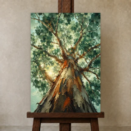 Premium Wall Art Dikey Html Edition – BOTANİCALNW2002 displayed on a studio easel