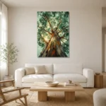 Premium Wall Art Dikey Html Edition – BOTANİCALNW2002 styled in a refined neutral interior