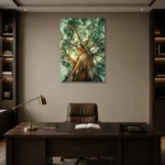 Premium Wall Art Dikey Html Edition – BOTANİCALNW2002 displayed in a contemporary gallery-inspired room