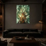 Premium Wall Art Dikey Html Edition – BOTANİCALNW2002 shown in a warm modern interior