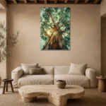 Premium Wall Art Dikey Html Edition – BOTANİCALNW2002 presented in a sophisticated home setting