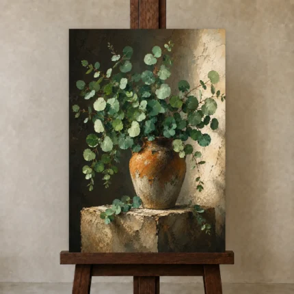 Premium Wall Art Dikey Html Edition – BOTANİCALNW2003 displayed on a studio easel