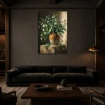 Premium Wall Art Dikey Html Edition – BOTANİCALNW2003 shown in a warm modern interior