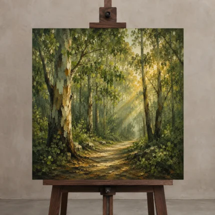 Premium Wall Art Kare Html Edition – BOTANİCALNW2005 displayed on a studio easel