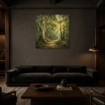 Premium Wall Art Kare Html Edition – BOTANİCALNW2005 shown in a warm modern interior