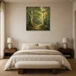 Premium Wall Art Kare Html Edition – BOTANİCALNW2005 showcased in an elegant minimalist interior