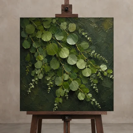 Premium Wall Art Kare Html Edition – BOTANİCALNW2006 displayed on a studio easel