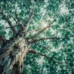 Mint gallery neutral botanical wall art featuring a majestic eucalyptus canopy with emerald and mint foliage for sophisticated interiors