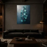 Premium Wall Art Dikey Html Edition – BOTANİCALNW2010 shown in a warm modern interior