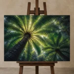 Premium Wall Art Yatay Html Edition – BOTANİCALNW2024 displayed on a studio easel