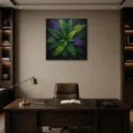 Premium Wall Art Kare Html Edition – BOTANİCALNW2028 displayed in a contemporary gallery-inspired room