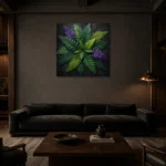 Premium Wall Art Kare Html Edition – BOTANİCALNW2028 shown in a warm modern interior