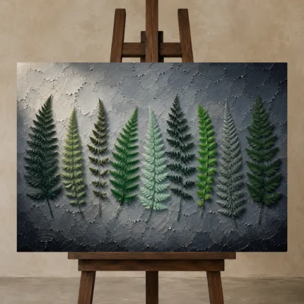 Premium Wall Art Yatay Html Edition – BOTANİCALNW2032 displayed on a studio easel